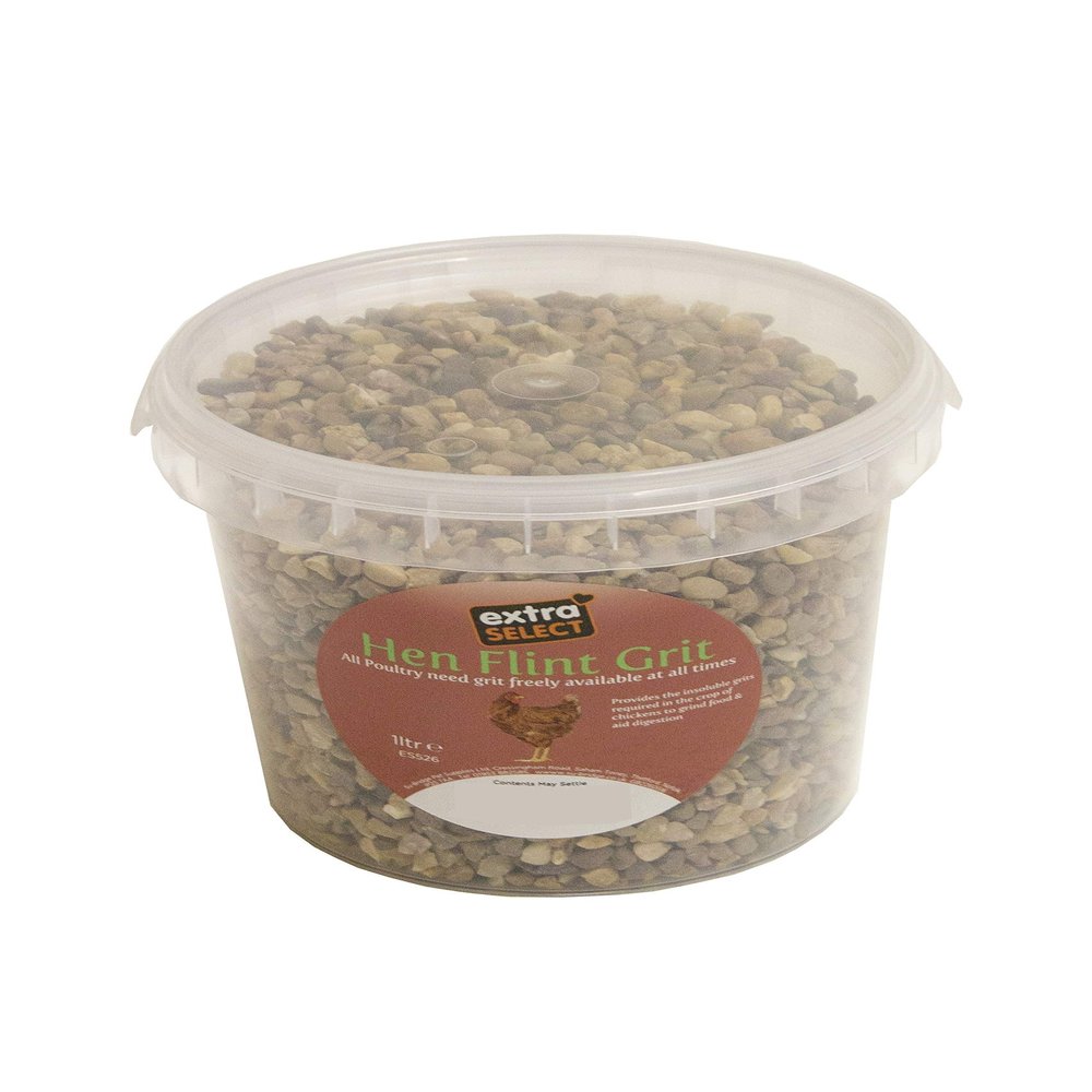 Extra Select Hen Flint Grit Tub, 1 Litre