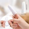 200 Pcs Cotton Finger Cots Small Finger Guards Hand Thumb Fingertips Sleeves Protector by EORTA, Comfortable, Breathable, Absorb Sweat, Reusable, Protect The Wound from Infection, White, Very Small view 2