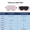 Alaska Bear Natural Silk Sleep Eye Mask Pink, Back Black for Blackout view 4