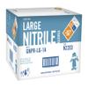 The Safety Zone GNPR-LG-1A Powder Free Blue Nitrile Gloves, Larege, Case of 1,000 view 2