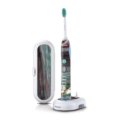 MightySkins Skin Compatible with Philips Sonicare 7 Series FlexCare+ Rechargeable - Grunge Marble | Protective, Durable, and Unique Vinyl Cover | Easy to Apply, Remove | Made in The USA