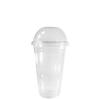 14 oz Cups, 150 Pack | Iced Coffee Go Cups and Dome Lids | Cold Smoothie | Plastic Cups with Dome Lids | Clear Plastic Disposable Pet Cup | Ideal for Coffee, Parfait, Juice, Soda, Cocktail, Party Cups view 2