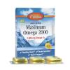 Carlson - Maximum Omega 2000 Grab + Go Packs, 2000 mg Omega-3s, Wild-Caught, Norwegian Fish Oil Supplement, Sustainably Sourced Fish Oil Capsules, Lemon, 30 Softgel Pack view 1