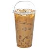 10 oz Cups, 150 Pack | Iced Coffee Go Cups and Dome Lids | Cold Smoothie | Plastic Cups with Dome Lids | Clear Plastic Disposable Pet Cup | Ideal for Coffee, Parfait, Juice, Soda, Cocktail, Party Cups view 1