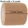 12 Pack 2" x 5 Yards Self Adhesive Elastic Bandage Wrap Stretch Self-Adherent Tape for First Aid,Sports, Wrist, Ankle (12 Colors) view 4