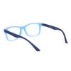 PASTL Clear Lens Reading Glasses Magnified Matted Textured Rectangular Blue +2.5 view 3