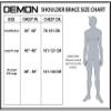Demon United X D3O Shoulder Stability Brace with D3O Impact Protection- Neoprene Shoulder Support w/ D3O for Rotator Cuff, Labrum Tear, AC Joint Pain, Shoulder Compression Sleeve (XXLarge/XXXLarge) view 4