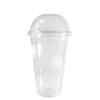 20 oz Cups, 1000 Pack | Iced Coffee Go Cups and Dome Lids | Cold Smoothie | Plastic Cups with Dome Lids | Clear Plastic Disposable Pet Cup | Ideal for Coffee, Parfait, Juice, Soda, Cocktail,Party Cups view 2