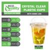 20 oz Cups, 1000 Pack | Iced Coffee Go Cups and Dome Lids | Cold Smoothie | Plastic Cups with Dome Lids | Clear Plastic Disposable Pet Cup | Ideal for Coffee, Parfait, Juice, Soda, Cocktail,Party Cups view 4
