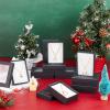 NBEADS 24 PCS Black Gift Boxes with Window Presentation Box with Padding - Birthday Gift Box - Necklace Box Earring Box Ring Box Cardboard Jewelry Boxes 3.54"x2.56"x1.1" view 2