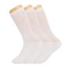 AWS/American Made Diabetic Crew Socks for Men Seamless Loose Fit Socks with Non Binding Top (White, 3 Pairs, Socks Size 10-13) view 1