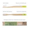 Rain Organic Bamboo Baby Kids Toothbrush - 100% Safe Infant Toddler Toothbrush 6 to 12 Months and Up, Natural BPA-Free Biodegradable Wood Extra Soft Bristles Children's Dental Care (3 Pack) view 2