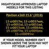 MightySkins Skin Compatible With Pavilion x360 15.6" (2018) - Snow Fall | Protective, Durable, and Unique Vinyl Decal wrap cover | Easy To Apply, Remove, and Change Styles | Made in the USA view 2