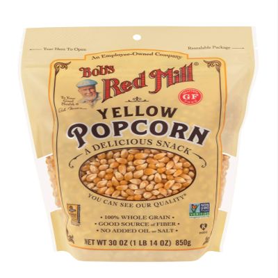Bob's Red Mill Yellow Popcorn, 30oz (Pack of 1) - Non GMO, Whole Grain, Vegan, Kosher