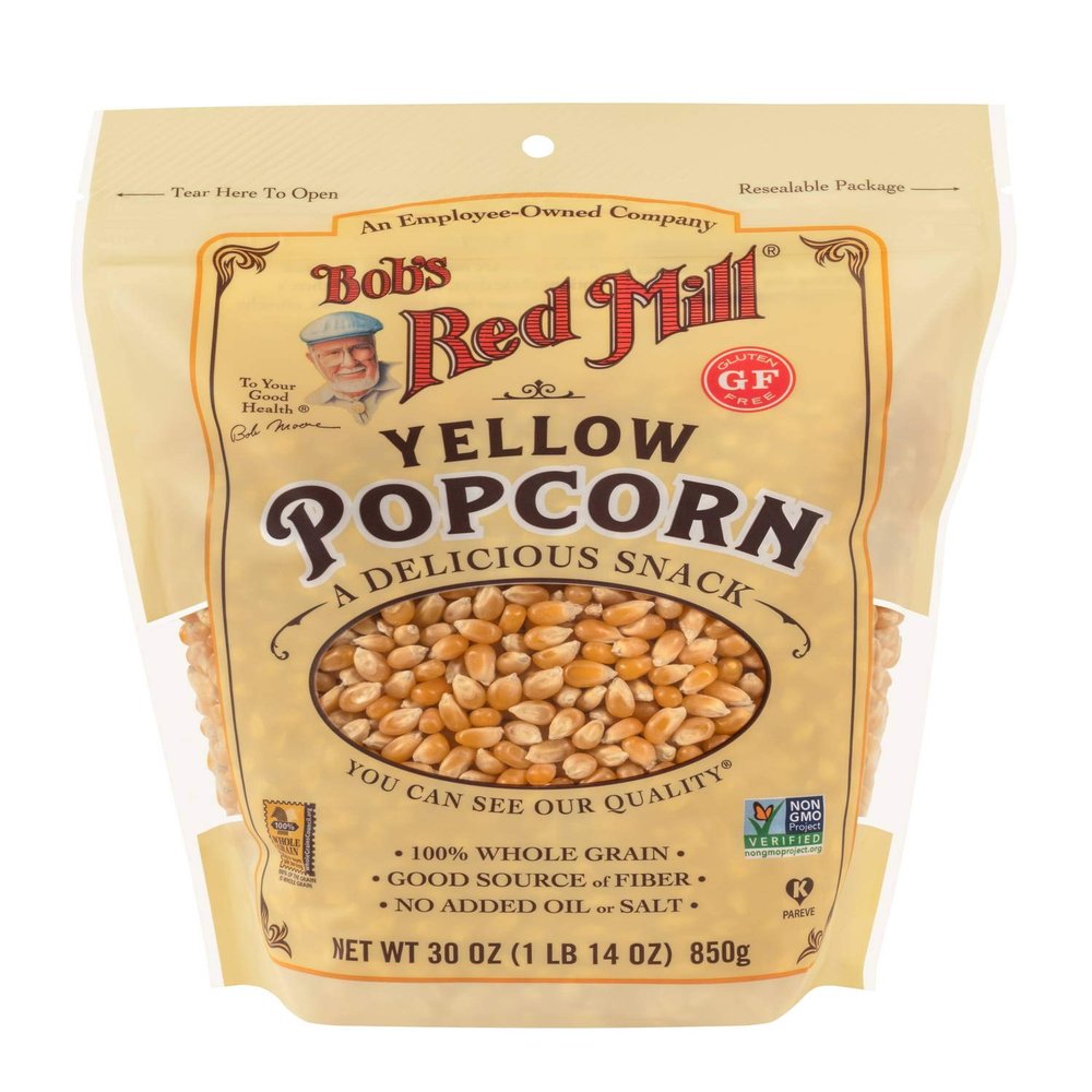 Bob's Red Mill Yellow Popcorn, 30oz (Pack of 1) - Non GMO, Whole Grain, Vegan, Kosher