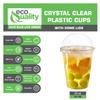 20 oz Cups, 250 Pack Iced Coffee Go Cups with Dome Lids - Clear Plastic Disposable PET Cups for Cold Drinks, Smoothies, Parfaits, Juices, Sodas, and Cocktails, Perfect for Parties, Cafs, and Events view 4