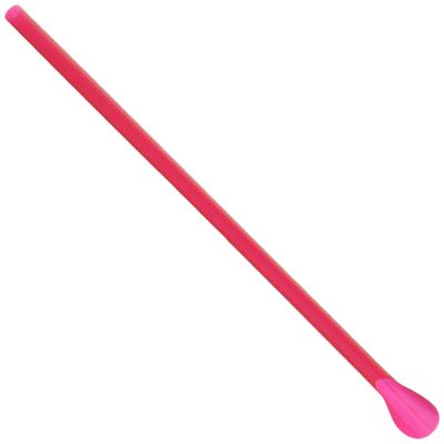 Nagao 18628 Shaved Ice Spoon Straw, 0.2 x 8.3 inches (6 x 210 mm), Red