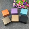 ShineBear 50pcs/lot Kraft Paper Box Packaging Rectangle Gift Paper soap Box Packaging Kraft Gift Cardboard Box - (Color: Blue) view 2