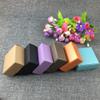 ShineBear 50pcs/lot Kraft Paper Box Packaging Rectangle Gift Paper soap Box Packaging Kraft Gift Cardboard Box - (Color: Blue) view 4
