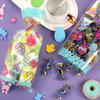 Chuangdi 100 Pack Easter Treat Bags Bunny Candy Cellophane Bag Easter Egg Goodie Cooikes Gift for Party Favor Supplies(Egg Style) view 2