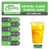 14 oz Cups, 1000 Pack | Iced Coffee Go Cups and Dome Lids | Cold Smoothie | Plastic Cups with Dome Lids | Clear Plastic Disposable Pet Cup | Ideal for Coffee, Parfait, Juice, Soda, Cocktail,Party Cups view 4