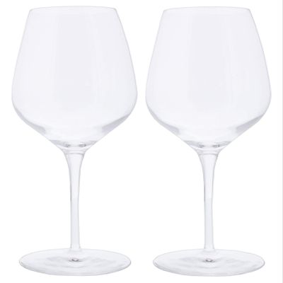Blancheassocies A7210 Wine Glass, Clear, 19.7 fl oz (550 ml), Inalto Trecenci Stem, L, Pack of 2
