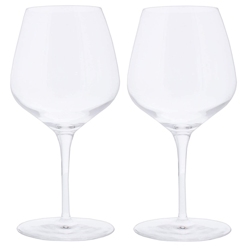 Blancheassocies A7210 Wine Glass, Clear, 19.7 fl oz (550 ml), Inalto Trecenci Stem, L, Pack of 2
