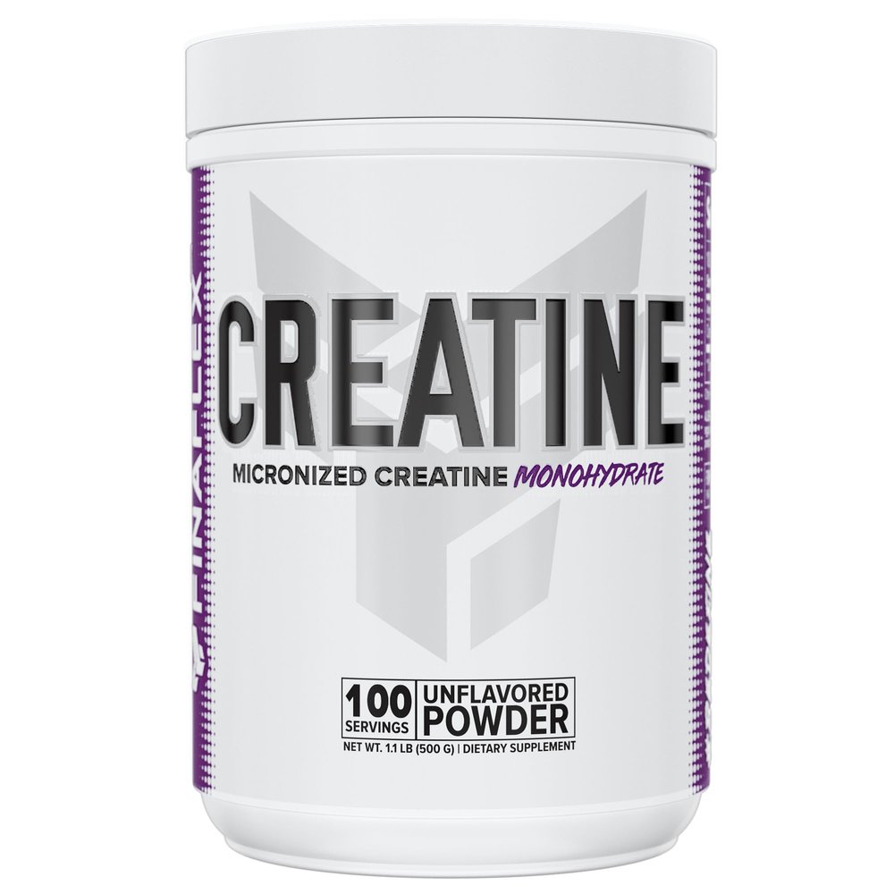 FINAFLEX Pure CREATINE, Unflavored - 500G - Promotes Muscular Strength, Size & Performance - 100% Pure, Micronized Creatine Monohydrate - NSF Certified - 100 Servings