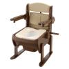 19224 Wooden Glitter Easy Clean Up Toilet Armrest Flip Up Regular Toilet Seat view 1