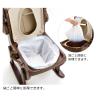 19224 Wooden Glitter Easy Clean Up Toilet Armrest Flip Up Regular Toilet Seat view 2