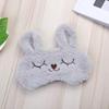 4 Pack Cute Animal Rabbit Sleeping Eye Mask Soft Plush Blindfold Sleep Masks Eye Cover for Kids Girls Women Home Sleeping view 3