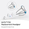 ResMed CPAP Headgear - AirFit F30 - Replacement - Standard Size - Grey - Unisex - Adults with Sleep Apnea - CPAP Accessories view 3