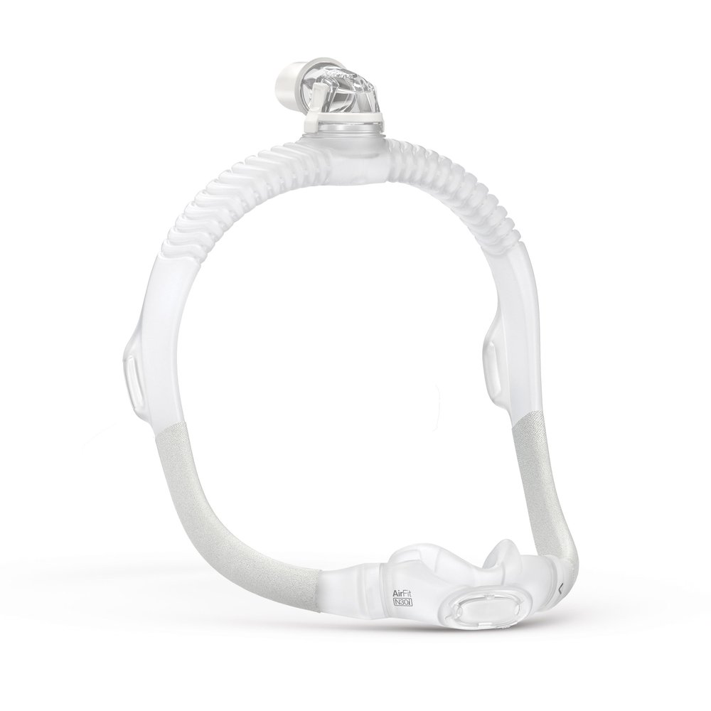 ResMed AirFit N30i Standard Frame System, Elbow & Nasal Cradle Cushion - For CPAP Mask - Replacement CPAP Accessories - Standard Frame / Small-Wide Cushion