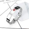 Murinsar Free Custom Engraving Women Men's Stainless Steel Medical Alert Disease Awareness Bracelet Adjustable Emergency ID Bangle for Adults,Kids view 3