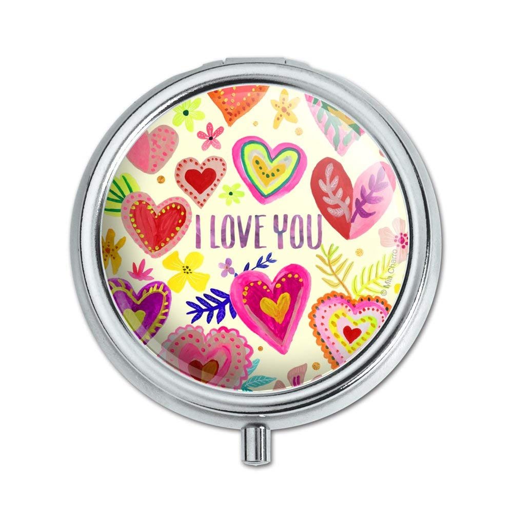I Love You Valentine's Day Hearts Pill Case Trinket Gift Box