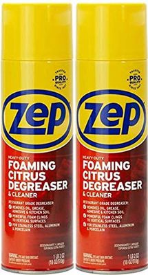 Zep Heavy-Duty Foaming Degreaser ZUHFD18-18 oz (Case of 2) ZUHFD18 - Clings to Surfaces to Remove Grease and Grime