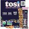 Tosi Nut Bars, Cashew Blueberry, Healthy Snacks for Adults & Kids, Plant Based Crunchy Bars (6G Protein), Organic Keto Snacks, Vegan, Gluten & Soy Free, Low Sugar, Omega 3s, 1oz, 12-Pack view 1