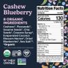 Tosi Nut Bars, Cashew Blueberry, Healthy Snacks for Adults & Kids, Plant Based Crunchy Bars (6G Protein), Organic Keto Snacks, Vegan, Gluten & Soy Free, Low Sugar, Omega 3s, 1oz, 12-Pack view 2
