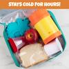 Kids Hard Ice Packs (3 PK) Slim Lightweight Reusable Cooler Freezer Packs- Long-Lasting Chillers Keep Food Fresh for Hours- Durable Leak-Proof Design for Boys Girls Back To School- BPA Free, Food Safe view 2