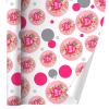 GRAPHICS & MORE I Love You Flower Heart Wreath Gift Wrap Wrapping Paper Roll view 1