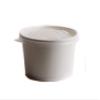 [150 Count] 8 oz Disposable White Paper Soup Containers with Plastic Lids - Half Pint Ice Cream Containers, Frozen Yogurt Cups, Restaurant, Microwavable, Take Out, to Go Deli Containers, Recyclable view 2