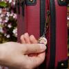 I Love You Valentine's Day Hearts Jacket Handbag Purse Luggage Backpack Zipper Pull Charm view 3