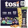 Tosi Nut Bars, Cashew, Healthy Snacks for Adults & Kids, Plant Based Crunchy Bars (6G Protein), Organic Keto Snacks, Vegan, Gluten & Soy Free, Low Sugar, Omega 3s, 1oz, 12-Pack view 1