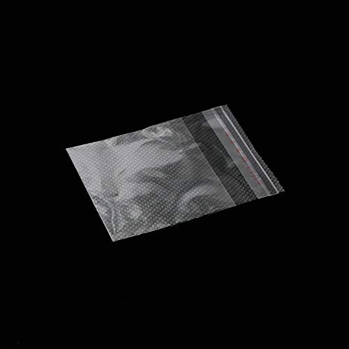 DalaB 200pcs 8 Size OPP Plastic Crystal Clear Bags Self Adhesive Seal Cellophane Bags Party Gift Bags - (Color: 5X7CM)