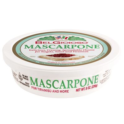 Belgioioso Mascarpone Creamy Spreadable Cheese, Gluten Free, Kosher, 8 Ounces (Pack Of 12)