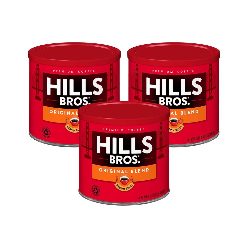 Hills Bros Original Blend Medium Roast Coffee 26 Ounce (Pack of 3)
