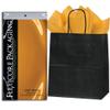 Flexicore Packaging 5ct Black Kraft Paper Gift Bags + 10ct Gift Tissue Paper view 1