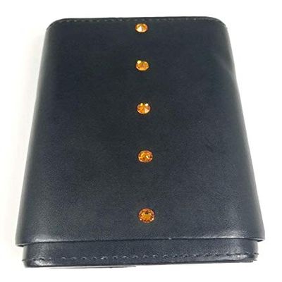 Aficionada Style 5 Cigar Leather Humidor - Tangerine