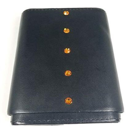 Aficionada Style 5 Cigar Leather Humidor - Tangerine
