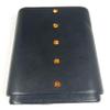 Aficionada Style 5 Cigar Leather Humidor - Tangerine view 1